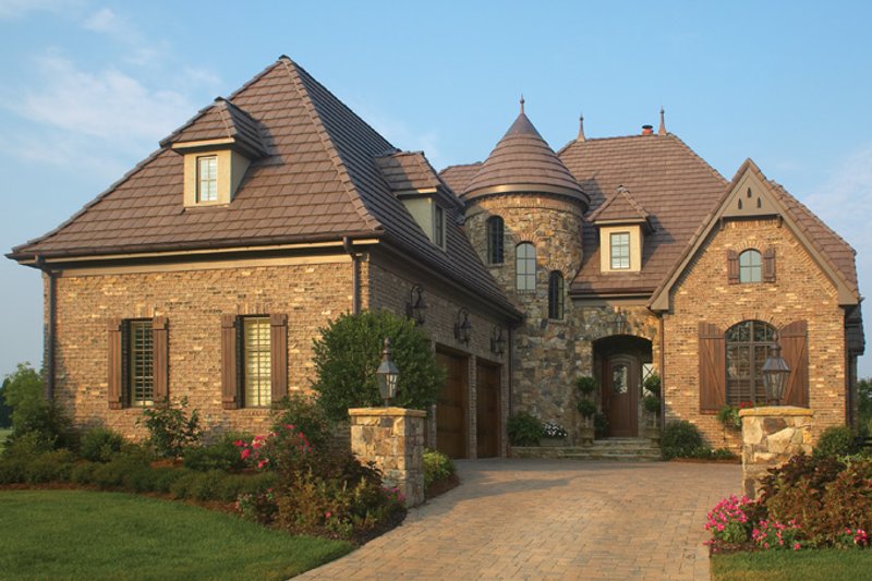 Architectural House Design - Exterior - Front Elevation 3 for European House Plan #453-176 - 3 bed, 3.5 bath