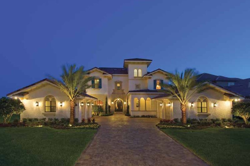 Dream House Plan - Exterior - Front Elevation 3 for Mediterranean House Plan #1039-1 - 5 bed, 6 bath