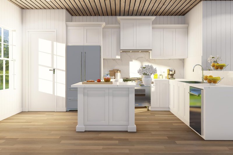 House Blueprint - Interior - Kitchen 1 for Traditional House Plan #923-351 - 1 bed, 1 bath