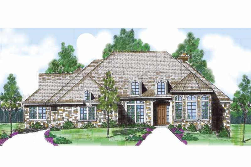 House Design - Exterior - Front Elevation 3 for Traditional House Plan #52-243 - 3 bed, 2.5 bath