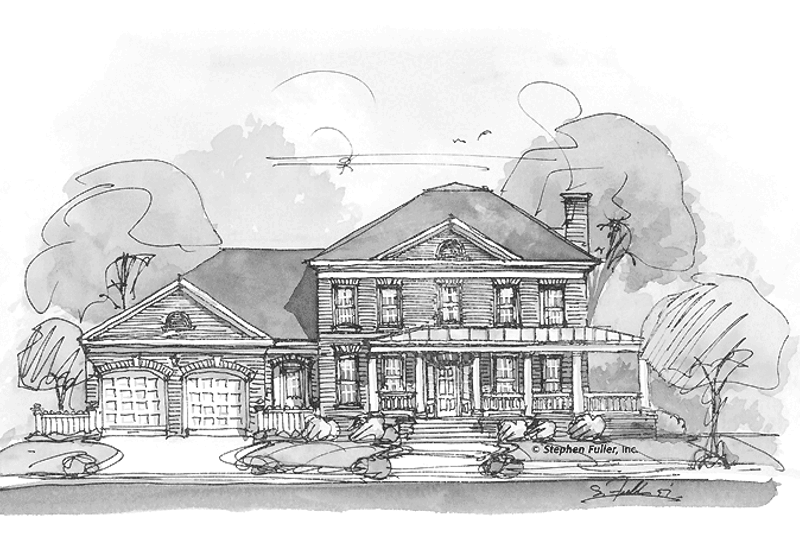 Dream House Plan - Classical Exterior - Front Elevation Plan #429-301
