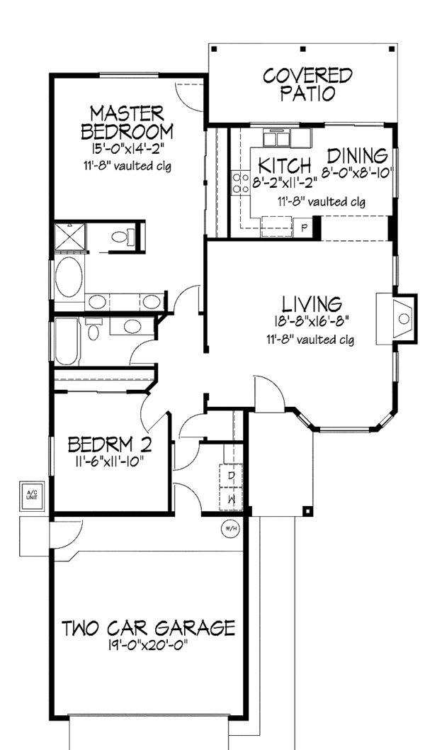 Home Plan - Mediterranean Floor Plan - Main Floor Plan #320-979