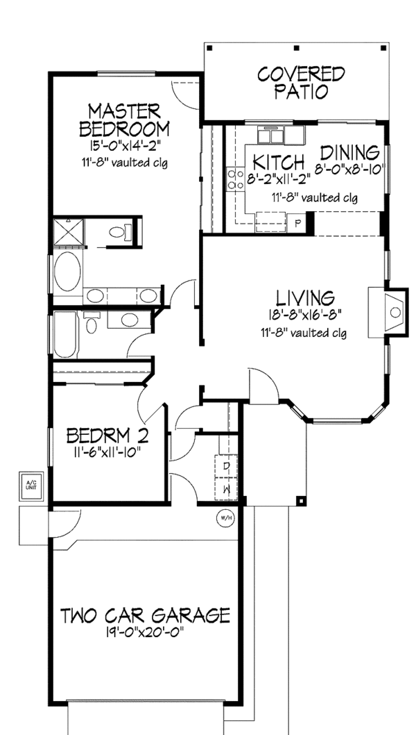 Dream House Plan - Mediterranean Floor Plan - Main Floor Plan #320-979