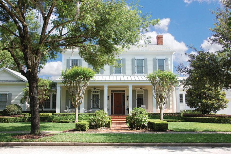 House Design - Exterior - Front Elevation 4 for Colonial House Plan #1058-9 - 5 bed, 3.5 bath