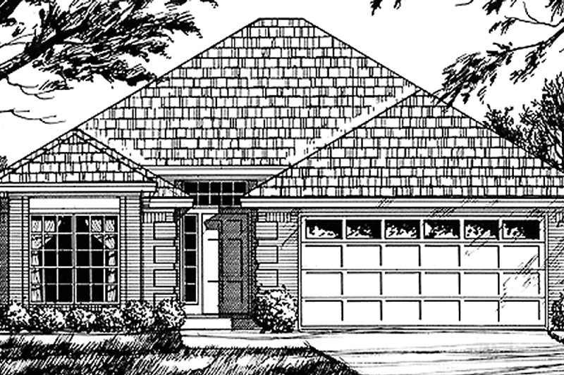 Home Plan - Country Exterior - Front Elevation Plan #40-506
