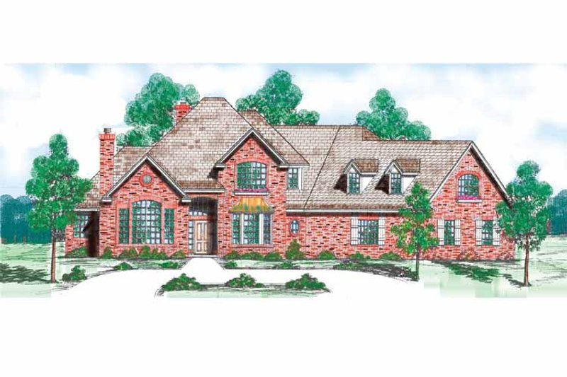 House Plan Design - Exterior - Front Elevation 3 for Traditional House Plan #52-267 - 3 bed, 4 bath