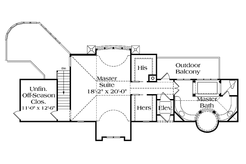 Dream House Plan - Floor Plan - Other Floor for Mediterranean House Plan #453-202 - 5 bed, 5.5 bath