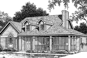 House Design - Country Exterior - Front Elevation Plan #952-193
