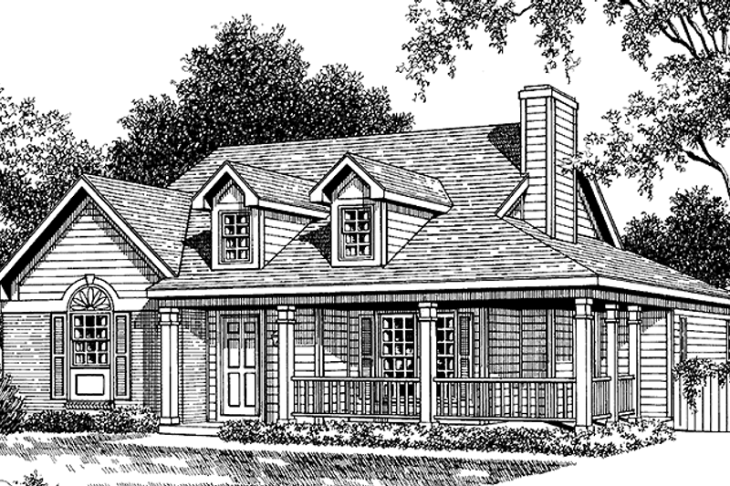 House Design - Country Exterior - Front Elevation Plan #952-193