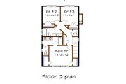 Craftsman Style House Plan - 3 Beds 2.5 Baths 1542 Sq/Ft Plan #79-315 