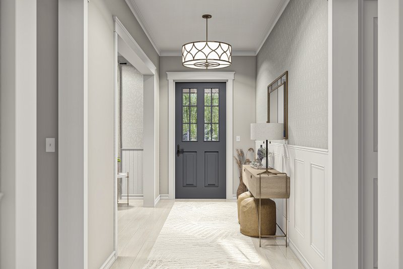 House Blueprint - Interior - Entry for Southern House Plan #455-558 - 3 bed, 2.5 bath