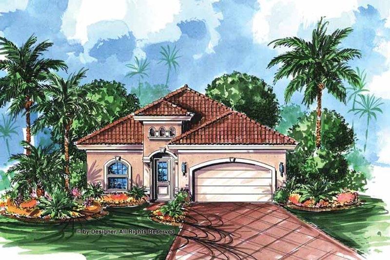 Dream House Plan - Exterior - Front Elevation 3 for Country House Plan #1017-18 - 2 bed, 2 bath