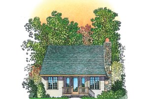 Architectural House Design - Country Exterior - Rear Elevation Plan #1016-110