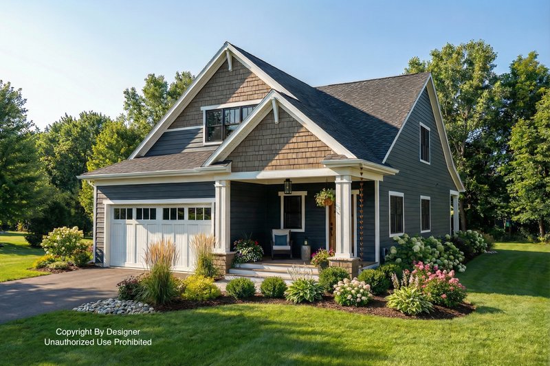 House Design - Exterior - Front Elevation 2 for Bungalow House Plan #51-1286 - 3 bed, 3.5 bath