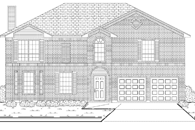 Architectural House Design - Traditional Exterior - Front Elevation Plan #84-695
