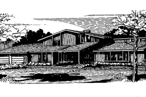 Home Plan - Contemporary Exterior - Front Elevation Plan #320-1274