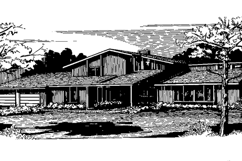 House Plan Design - Contemporary Exterior - Front Elevation Plan #320-1274