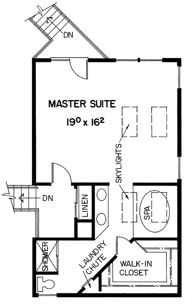 House Plan Design - Contemporary Floor Plan - Upper Floor Plan #60-841