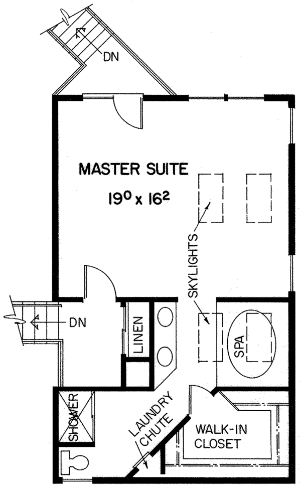 Dream House Plan - Contemporary Floor Plan - Upper Floor Plan #60-841