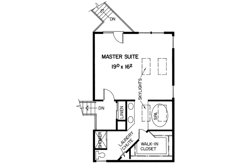 Home Plan - Floor Plan - Upper Floor for Contemporary House Plan #60-841 - 4 bed, 2.5 bath