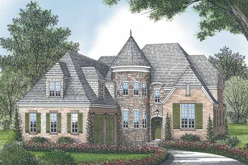 Home Plan - European Exterior - Front Elevation Plan #453-584