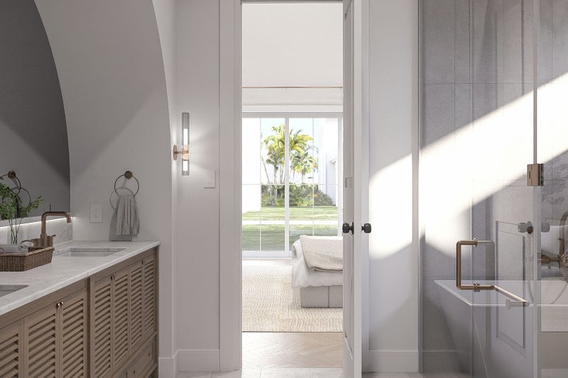House Blueprint - Interior - Master Bathroom 1 for Beach House Plan #455-761 - 4 bed, 4.5 bath