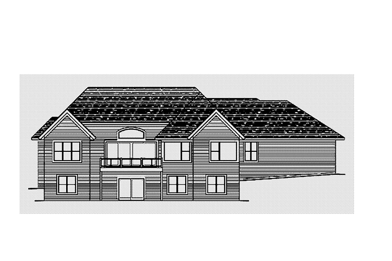 Dream House Plan - Exterior - Rear Elevation for European House Plan #51-1071 - 4 bed, 3.5 bath