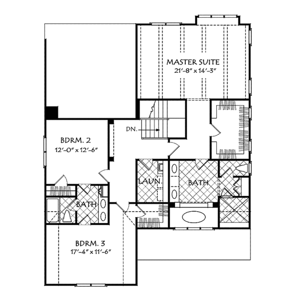 Dream House Plan - European Floor Plan - Upper Floor Plan #927-532