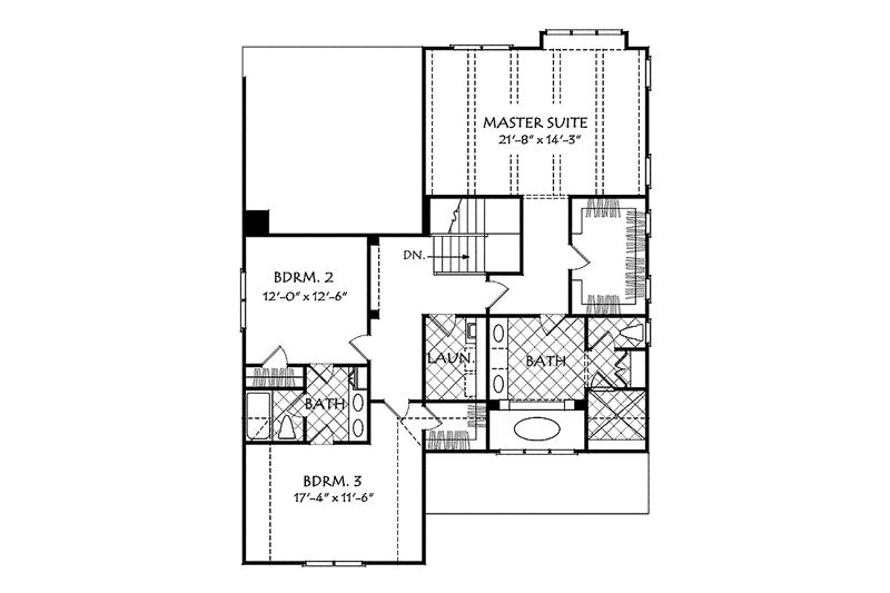 Home Plan - Floor Plan - Upper Floor for European House Plan #927-532 - 4 bed, 3 bath