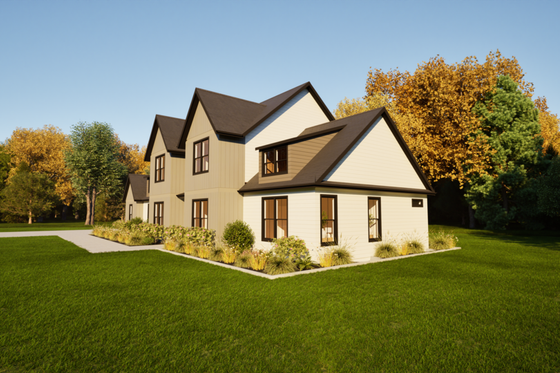 Exterior - Other Elevation 1 for Contemporary House Plan #1116-10 - 4 bed, 3.5 bath