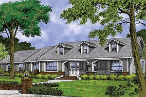 House Design - Mediterranean Exterior - Front Elevation Plan #417-684