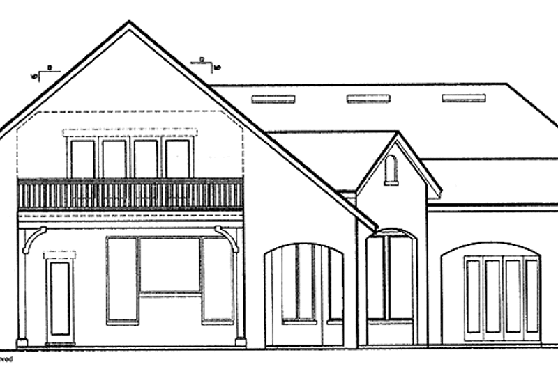 Home Plan - Exterior - Rear Elevation for Country House Plan #417-757 - 4 bed, 3.5 bath