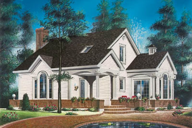 Dream House Plan - Country Exterior - Front Elevation Plan #23-218