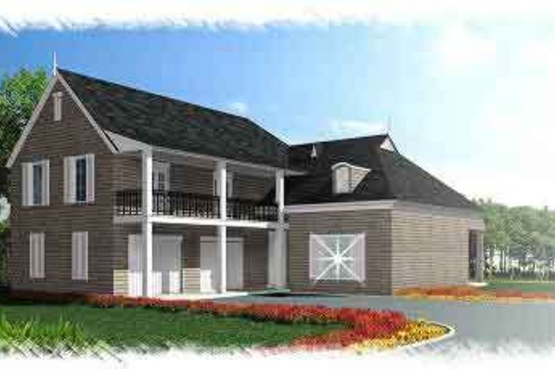 Architectural House Design - Southern Exterior - Front Elevation Plan #15-277