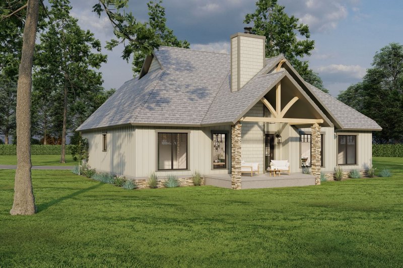 Dream House Plan - Exterior - Other Elevation 2 for Craftsman House Plan #17-2910 - 3 bed, 2 bath