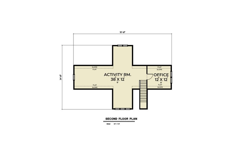 Home Plan - Floor Plan - Upper Floor for Farmhouse House Plan #1070-185 - 3 bed, 2 bath