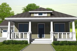 Exterior - Other Elevation for Craftsman House Plan #461-13 - 3 bed, 2 bath