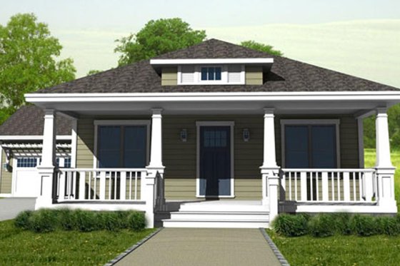 Exterior - Other Elevation for Craftsman House Plan #461-13 - 3 bed, 2 bath