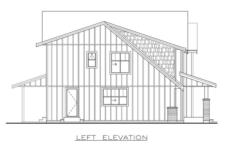 House Blueprint - Exterior - Other Elevation for Farmhouse House Plan #1100-99 - 3 bed, 2.5 bath