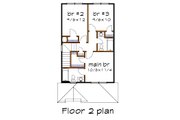 Craftsman Style House Plan - 3 Beds 2 Baths 1167 Sq/Ft Plan #79-311 