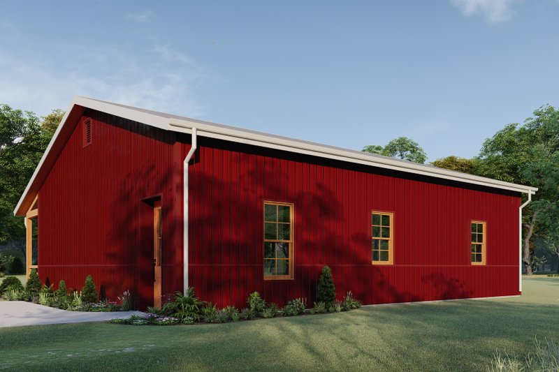 Home Plan - Exterior - Other Elevation 2 for Barndominium House Plan #1092-22 - 2 bed, 1 bath