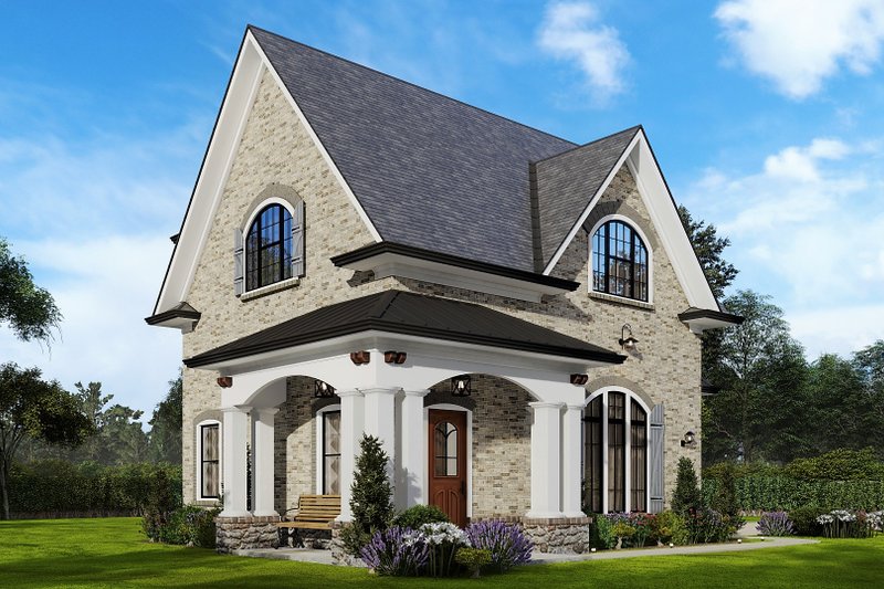 House Plan Design - Exterior - Rear Elevation for Traditional House Plan #54-569, 1 bath