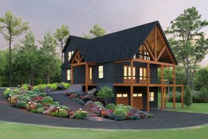 Dream House Plan - Exterior - Front Elevation for Cabin House Plan #932-1433 - 3 bed, 2.5 bath