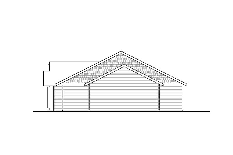 Architectural House Design - Exterior - Other Elevation 1 for Craftsman House Plan #124-1269 - 4 bed, 4 bath