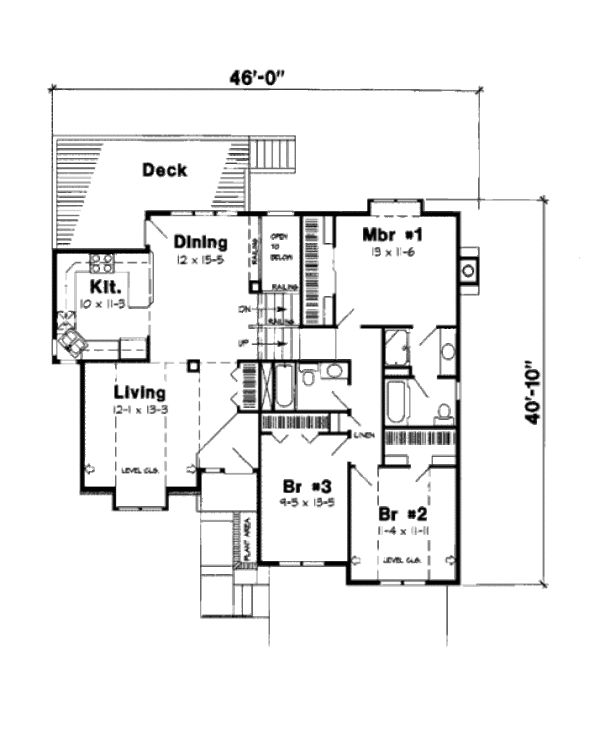 Traditional Floor Plan - Main Floor Plan #312-723