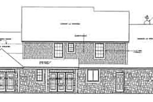 Exterior - Rear Elevation for Traditional House Plan #310-233 - 3 bed, 2.5 bath