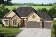 Traditional Style House Plan - 3 Beds 2.5 Baths 1763 Sq/Ft Plan #20-2123 