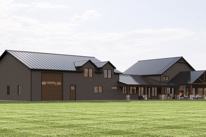Architectural House Design - Exterior - Other Elevation 14 for Barndominium House Plan #1064-371 - 3 bed, 2.5 bath