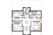 Modern Style House Plan - 3 Beds 2.5 Baths 1824 Sq/Ft Plan #23-2682 