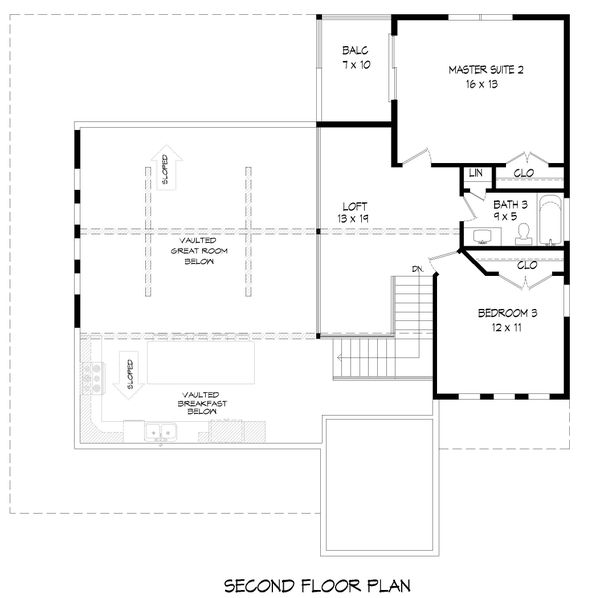 Country Floor Plan - Upper Floor Plan #932-348